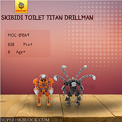 MOC Factory 89149 Skibidi Toilet Titan Drillman