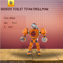 MOC Factory 89150 Skibidi Toilet TITAN DRILLMAN