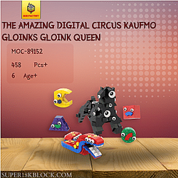 MOC Factory 89152 The Amazing Digital Circus Kaufmo Gloinks Gloink Queen