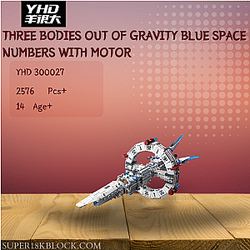 YHD 300027 Three Bodies Out Of Gravity Blue Space Numbers With Motor