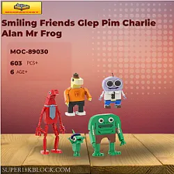 MOC Factory 89030 Smiling Friends Glep Pim Charlie Alan Mr Frog
