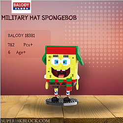 BALODY 18381 Military Hat Spongebob