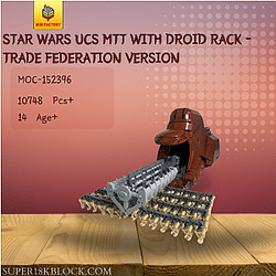 MOC Factory 152396 Star Wars UCS MTT With Droid Rack - Trade Federation Version