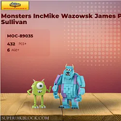 MOC Factory 89035 Monsters IncMike Wazowsk James P Sullivan