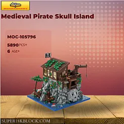 MOC Factory 105796 Medieval Pirate Skull Island