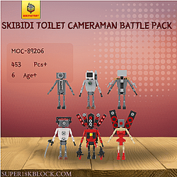 MOC Factory 89206 Skibidi Toilet Cameraman Battle Pack