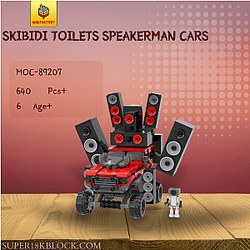 MOC Factory 89207 Skibidi Toilets Speakerman Cars