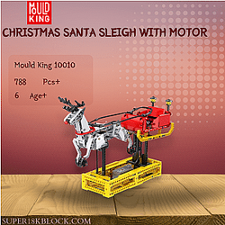 MOULD KING 10010 Christmas Santa Sleigh With Motor