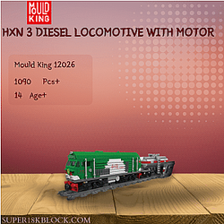MOULD KING 12026 HXN 3 Diesel Locomotive With Motor