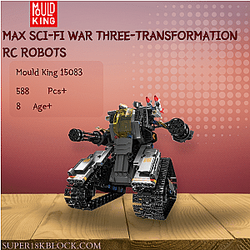 MOULD KING 15083 Max Sci-fi War Three-transformation RC Robots