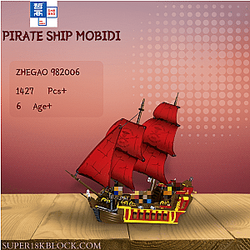 ZHEGAO 982006 Pirate Ship Mobidi