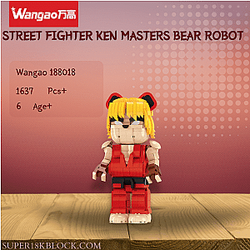 Wangao 188018 Street Fighter Ken Masters Bear Robot