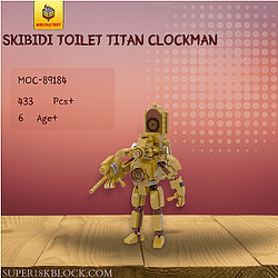 MOC Factory 89184 Skibidi Toilet Titan Clockman