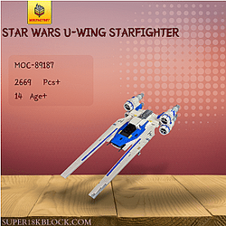 MOC Factory 89187 Star Wars U-wing Starfighter