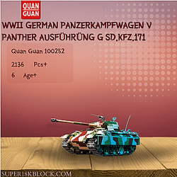 QUANGUAN 100252 WWII German Panzerkampfwagen V Panther Ausführüng G Sd.Kfz.171