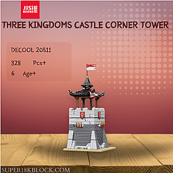 DECOOL / JiSi 20511 Three Kingdoms Castle Corner Tower