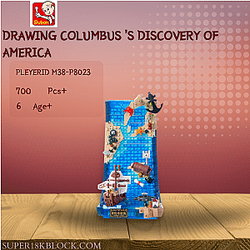 Pleyerid M38-P8023 Drawing Columbus 's Discovery of America