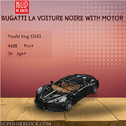 MOULD KING 13163 Bugatti La Voiture Noire With Motor