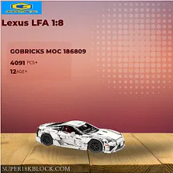 Gobricks 186809 Lexus LFA 1:8