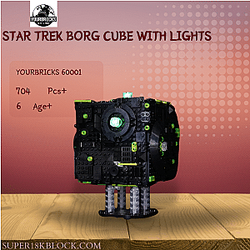 YOURBRICKS 60001 Star Trek Borg Cube with Lights