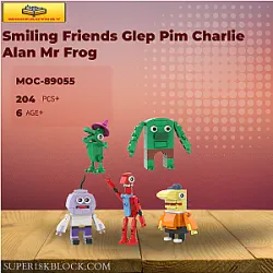 MOC Factory 89055 Smiling Friends Glep Pim Charlie Alan Mr Frog