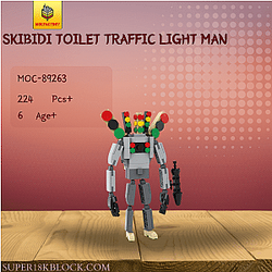 MOC Factory 89263 Skibidi Toilet Traffic Light Man