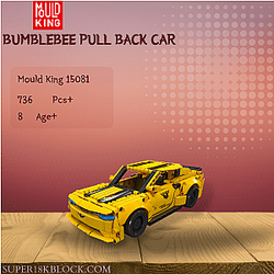 MOULD KING 15081 Bumblebee Pull Back Car