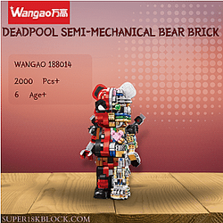 Wangao 188014 Deadpool Semi-Mechanical Bear Brick