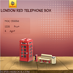 MOC Factory 155550 London Red Telephone Box