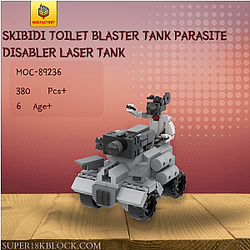 MOC Factory 89236 Skibidi Toilet Blaster Tank Parasite Disabler Laser Tank