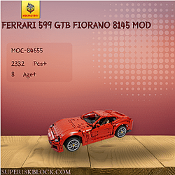 MOC Factory 84655 Ferrari 599 GTB Fiorano 8145 MOD