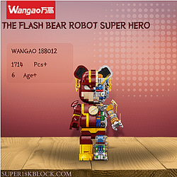 Wangao 188012 The Flash Bear Robot Super Hero
