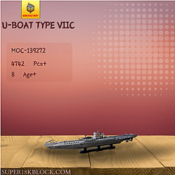 MOC Factory 139272 U-Boat Type VIIC