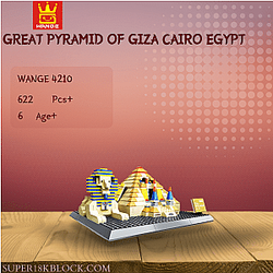 WANGE 4210 Great Pyramid of Giza Cairo Egypt