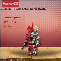 Wangao 188010 Violent Bear Zagu Bear Robot