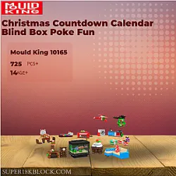 MOULD KING 10165 Christmas Countdown Calendar Blind Box Poke Fun