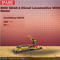 MOULD KING 12027S EMD SD40-2 Diesel Locomotive With Motor