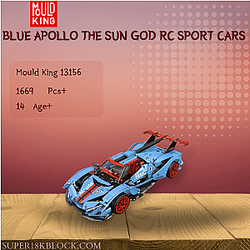 MOULD KING 13156 Blue Apollo The Sun God RC Sport Cars