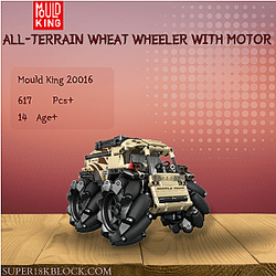 MOULD KING 20016 All-terrain Wheat Wheeler With Motor