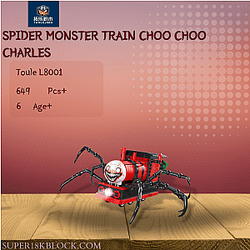 TUOLE L8001 Spider Monster Train Choo Choo Charles