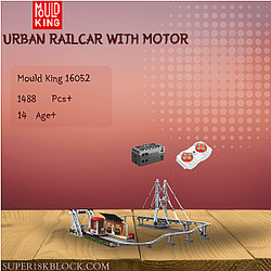 MOULD KING 16052 Urban Railcar With Motor