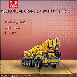 MOULD KING 17047 Mechanical Crane C+ With Motor