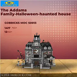 Gobricks MOC S0013 The Addams Family-Halloween-haunted house