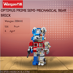 Wangao 288001 Optimus Prime Semi-Mechanical Bear Brick