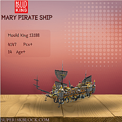 MOULD KING 13188 Mary Pirate Ship