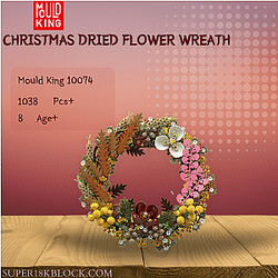 MOULD KING 10074 Christmas Dried Flower Wreath