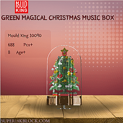 MOULD KING 10090 Green Magical Christmas Music Box