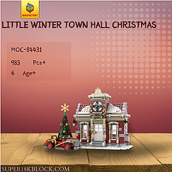 MOC Factory 84431 Little Winter Town Hall Christmas