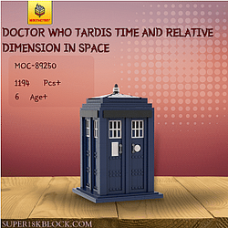 MOC Factory 89250 Doctor Who Tardis Time and Relative Dimension in Space