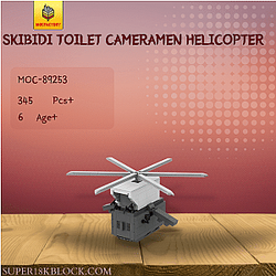 MOC Factory 89253 Skibidi Toilet Cameramen Helicopter
